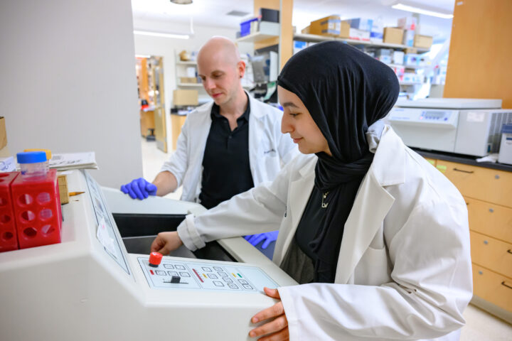 Bridi Lab Photo Shoot for Research Office Website on Thursday, May 30th, 2024 at Rockefeller Neuroscience Institute, in Morgantown, W.Va. (WVU Photo/Davidson Chan)