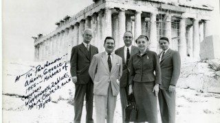 Byrd was among the delegation on a trip to Greece in 1955. Photo is part of Robert C. Byrd Center for Congressional History & Education.