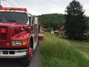 Three engines and a ladder truck respond to Statler Avenue fire